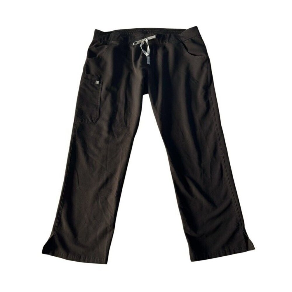 Figs Women's Sz XXL Kade Black Cargo Scrub Pants Technical Collection T21004